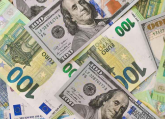 Euro se encuentra por debajo del dólar