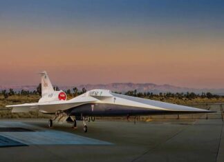 X-59, el avión supersónico silencioso presentado por la NASA