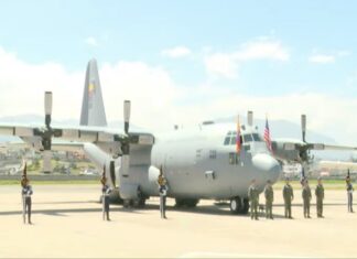 Seguridad: Ecuador recibe avión C-130 Hércules de EEUU